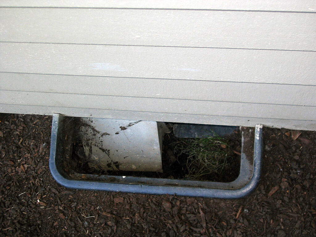 vent well should be removed the soil dug down another 4 6 and a larger vent well installed