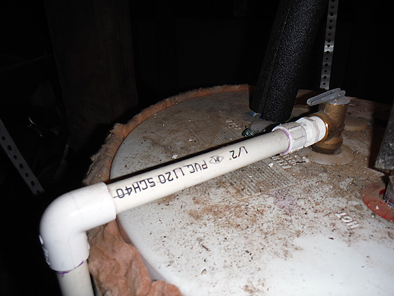 AMI home inspection sample Use Proper Piping